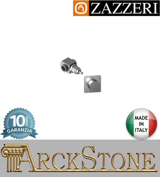 Rubinetto arresto marca Zazzeri modello TREND X finitura ottone cromato incasso completo apertura DX parete vitone 180° cromo arredamento arredo bagno muro azienda certificata garanzia 10 anni qualità made in italy