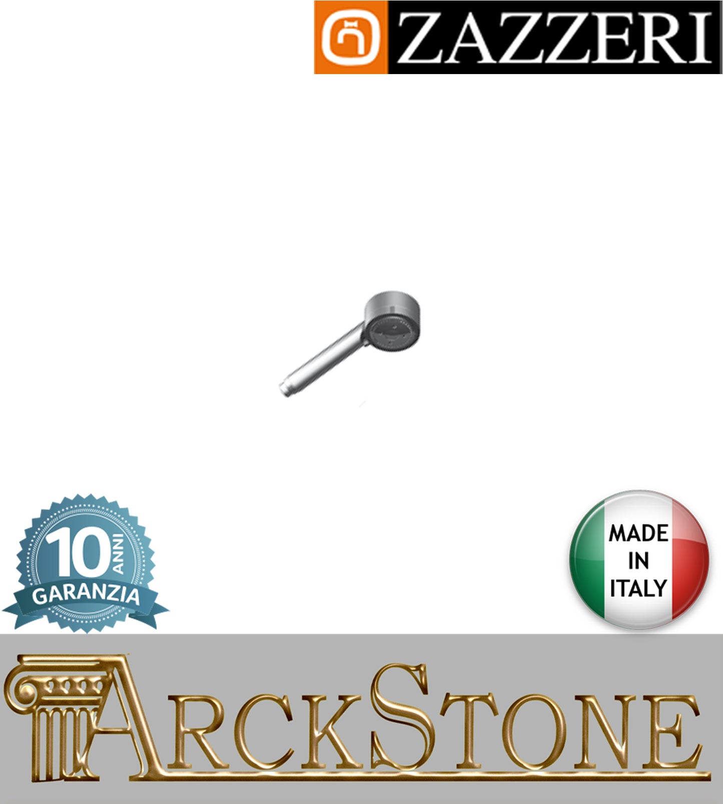 Doccetta multifunzione marca Zazzeri modello TREND X-ONE finitura metallo cromato anticalcare mano rubinetteria arredamento cromo casa home acqua arredo bagno azienda certificata garanzia 10 anni qualità made in ita