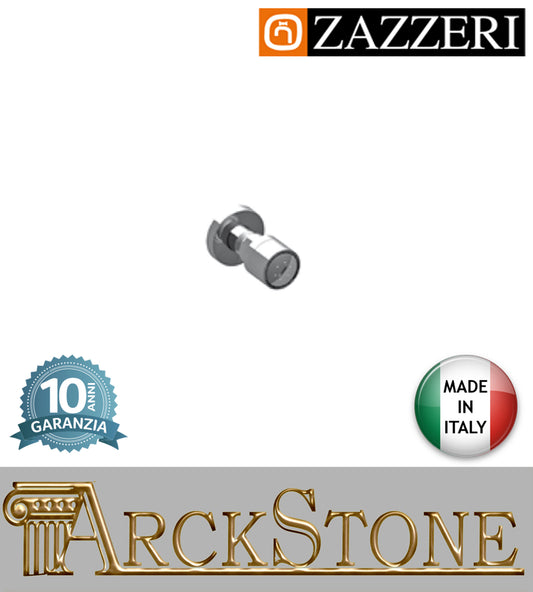 Soffioncino marca Zazzeri modello Moon Mono finitura metallo cromato parete laterale orientabile tondo Diametro Ø 60,5 mm arredamento casa home arredo bagno azienda certificata acqua garanzia 10 anni qualità made in italy