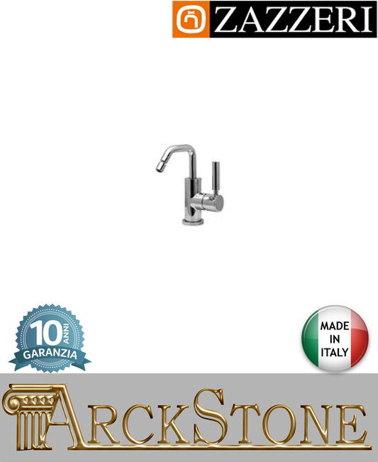 Miscelatore bidet Ø40 mm marca Zazzeri modello Da-Da 7 Mono 47071221A00 CRCR finitura ottone cromato appoggio collo girevole monoforo senza scarico arredamento arredo bagno azienda certificata garanzia 10 anni qualità made in italy