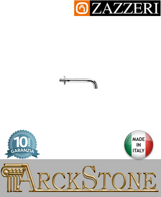 Getto vasca 215 mm marca Zazzeri modello Da-Da 7 Mono finitura ottone cromato parete incasso areatore arredamento casa home arredo bagno acqua fontana azienda certificata garanzia 10 anni qualità made in italy