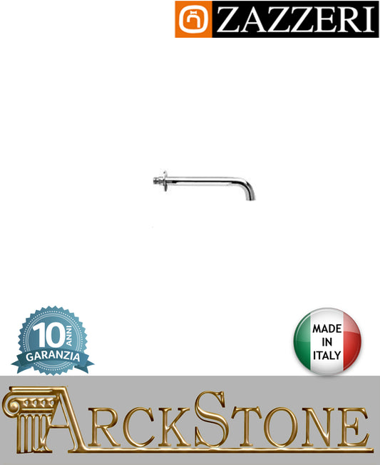 Getto vasca 260 mm marca Zazzeri modello Da-Da 7 Mono finitura ottone cromato parete incasso areatore arredamento casa home arredo bagno acqua fontana azienda certificata garanzia 10 anni qualità made in italy