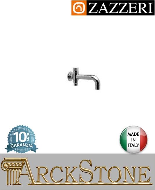 Getto vasca marca Zazzeri modello Da-Da 7 Mono finitura ottone cromato parete incasso deviatore arredamento casa home arredo bagno acqua fontana azienda certificata garanzia 10 anni qualità made in italy