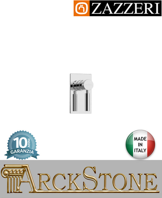 Miscelatore doccia marca Zazzeri modello Da-Da 7 Mono finitura ottone cromato parete incasso muro completo arredamento casa home arredo bagno acqua azienda certificata garanzia 10 anni qualità made in italy