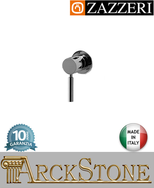 Miscelatore doccia marca Zazzeri modello Da-Da 7 Mono finitura ottone cromato parete borchia piccola incasso muro completo arredamento casa home arredo bagno azienda certificata garanzia 10 anni qualità made in ital