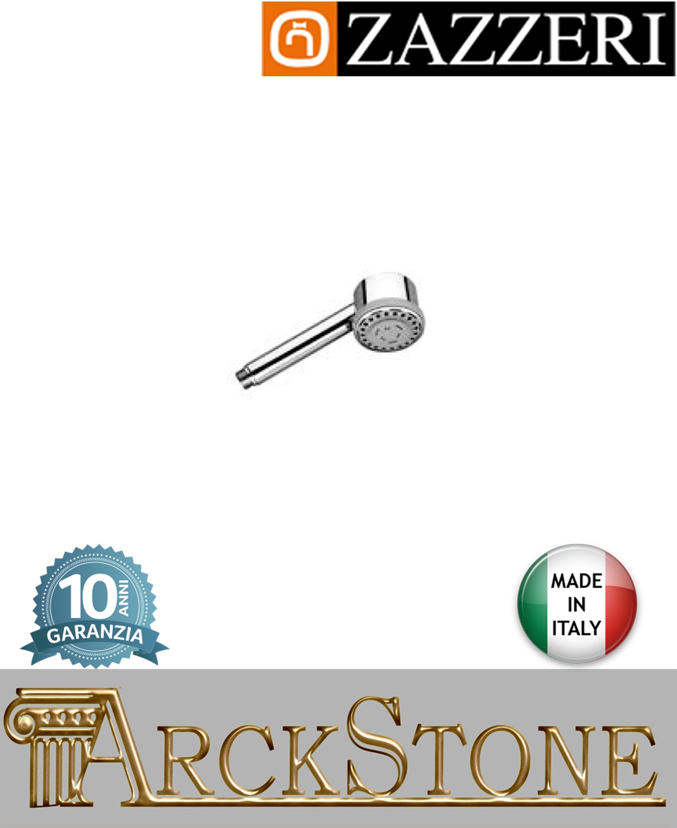 Doccetta marca Zazzeri modello Da-Da 7 Mono 2 3 finitura metallo cromato mano multifunzione arredamento casa home anticalcare arredo bagno acqua azienda certificata garanzia 10 anni qualità made in italy