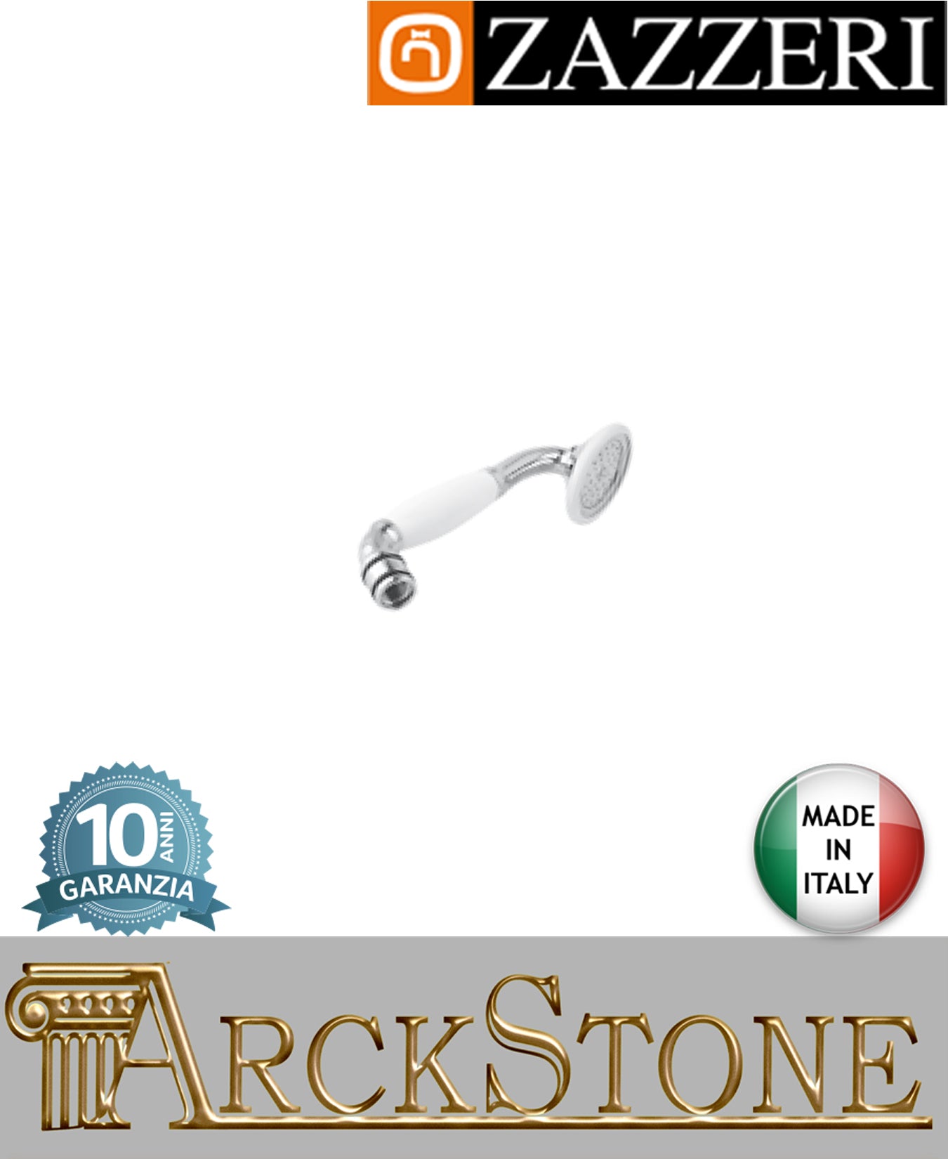 Doccetta marca Zazzeri modello Kent 3 finitura cromato mano arredamento casa home cromo arredo bagno acqua azienda certificata garanzia 10 anni qualità made in italy