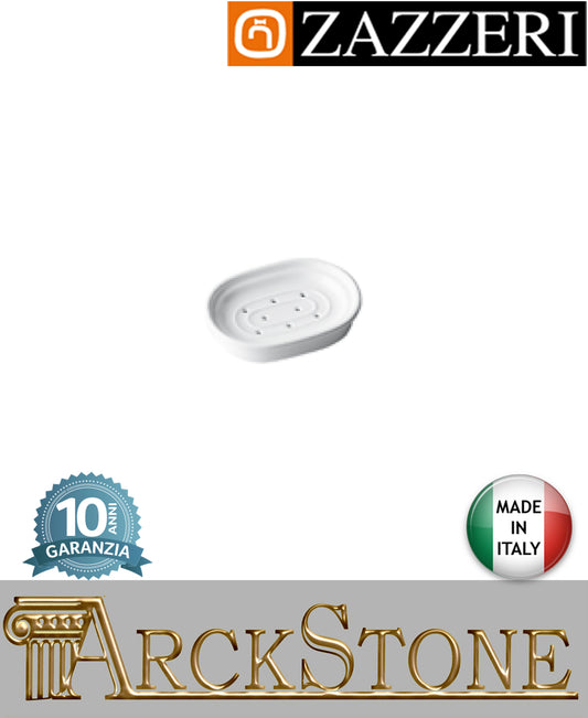 Porta sapone marca Zazzeri modello Kent 3 finitura ceramico mm H42 L167 P120 accessori arredo bagno saponetta appoggio autorizzato cera home arredamento azienda certificata casa garanzia 10 anni qualità made in italy
