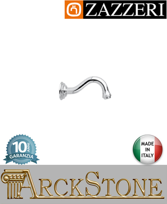 Getto lavabo vasca marca Zazzeri modello 900 finitura ottone cromato parete fontana muro Lunghezza 193 mm arredamento casa bocca erogazione acqua arredo bagno home azienda certificata garanzia 10 anni qualità made in italy 