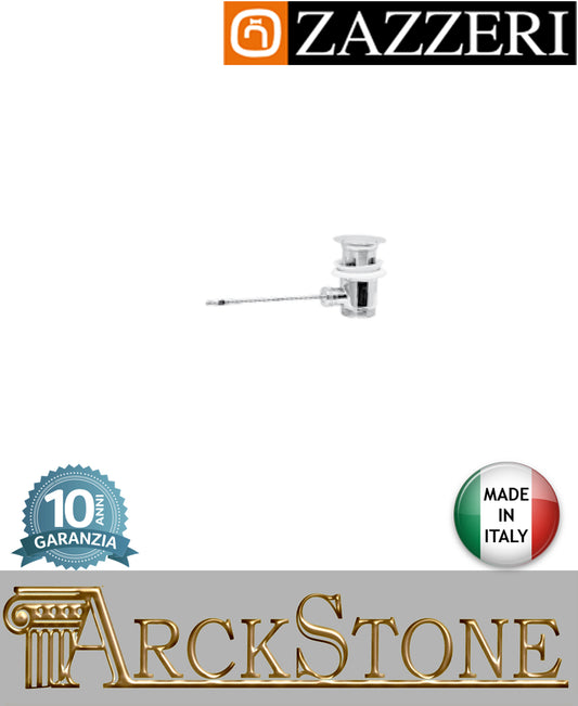 Piletta scarico marca Zazzeri modello 900 finitura cromata automatica G 1"1/4" arredamento casa home arredo bagno azienda certificata acqua garanzia 10 anni qualità made in italy