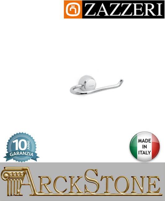 Porta carta marca Zazzeri modello 900 finitura ottone cromato parete rotolo tradizionale muro mm H55 L160 P90 accessori arredo bagno arredamento casa home azienda certificata garanzia 10 anni qualità made in italy