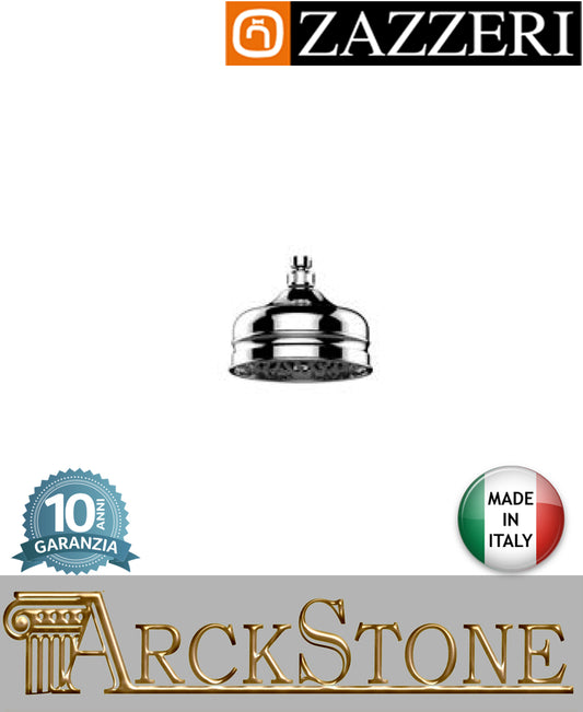 Soffione doccia Ø150 mm marca Zazzeri modello 800 finitura cromata parete soffitto rubinetteria arredamento casa home arredo bagno design classico acqua azienda certificata garanzia 10 anni qualità made in italy 