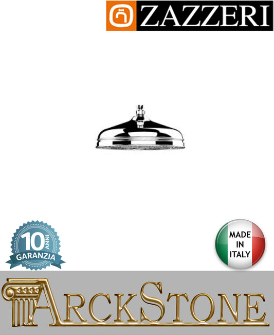 Soffione doccia Ø 300 mm marca Zazzeri modello 800 finitura cromata parete soffitto rubinetteria arredamento casa home arredo bagno design classico acqua azienda certificata garanzia 10 anni qualità made in italy 