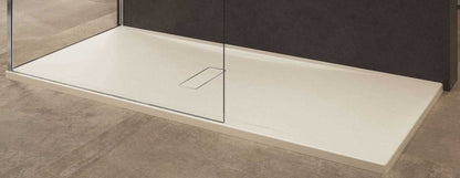 Novellini Custom Piatto Doccia Dimensione 160x70 Altezza Spessore 3,5 cm Colore Beige Installazione Appoggio Filo Pavimento Sagomabile Superficie Liscia Materiale Metacrilato Compreso Piletta Scarico e Copri Piletta