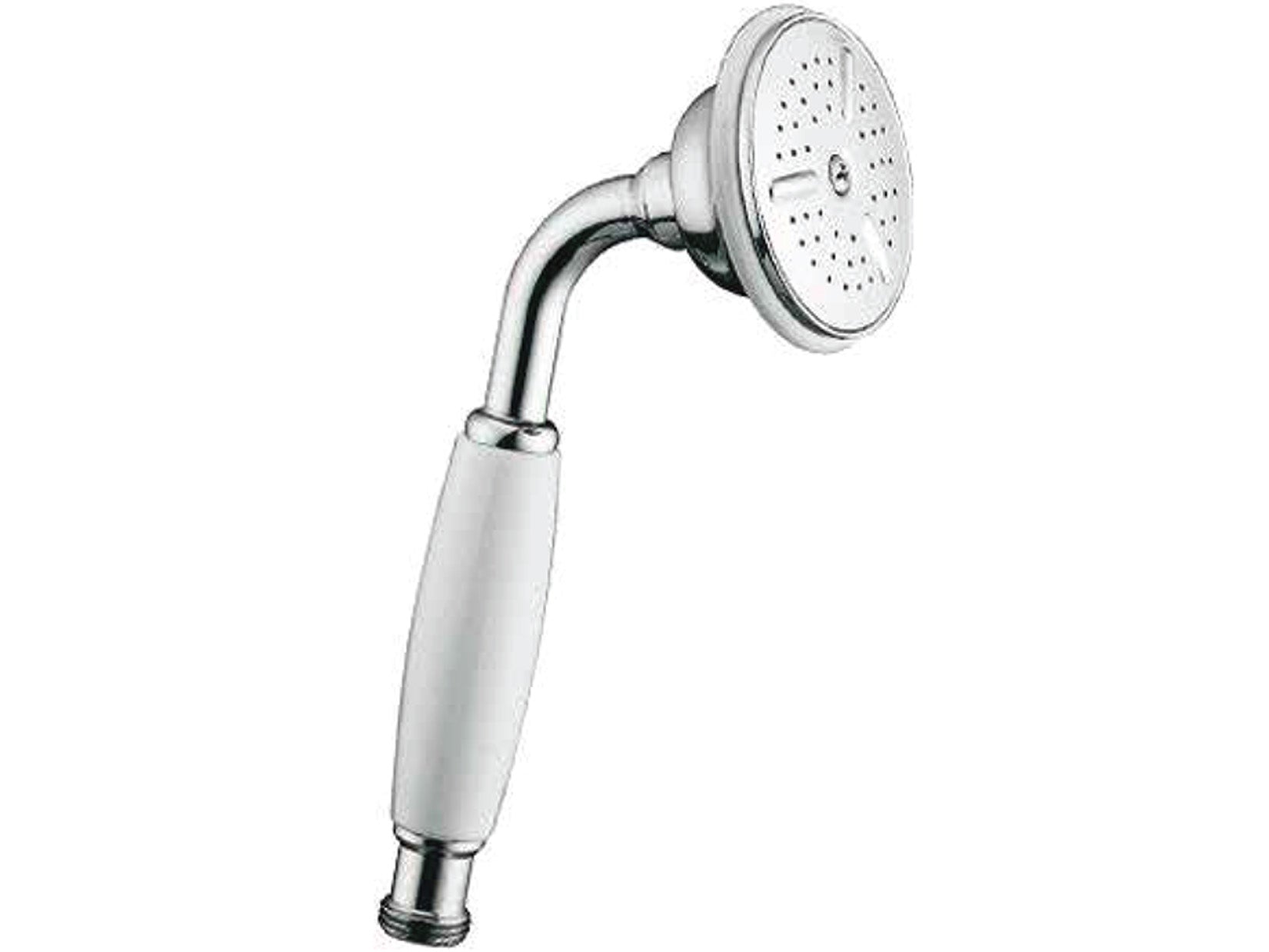 Doccetta A Mano Duemmeggi Doccia Geo Monogetto In Ottone Ø Diametro 80 mm Anticalcare Finitura Cromata Made in Italy 5 Anni di Garanzia