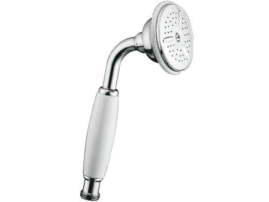 Doccetta A Mano Duemmeggi Doccia Geo Monogetto In Ottone Ø Diametro 80 mm Anticalcare Finitura Cromata Made in Italy 5 Anni di Garanzia