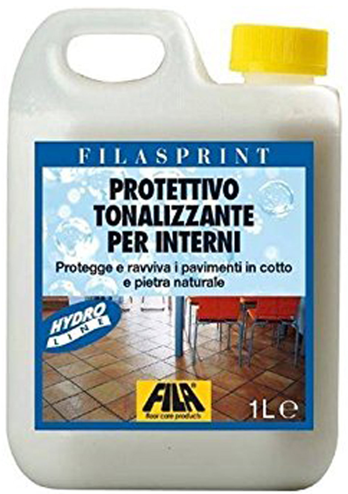 Fila Filasprint Protettivo Tonalizzante Interni 1 Litro Protegge Ravviva Pavimenti Cotto Pietra Naturale