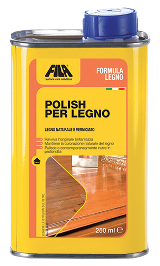 Fila Formula Legno Formulalegno 250ML 250 ML Polish Pulitore Nutre Pulisce Porte Mobili Ripiani Ravviva Originale Brillantezza Naturale Verniciato
