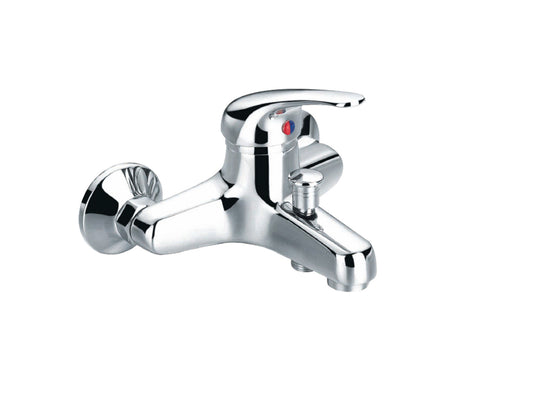 Miscelatore Vasca Esterno Con Duplex E Set Doccia Duemmeggi Gamma Installazione Muro Parete 3 Fori 1 Leva Manopola Monocomando Con Doccetta Stile Moderno Classico Contemporaneo Materiale Ottone Finitura Cromata Made in Italy Garanzia 5 Anni