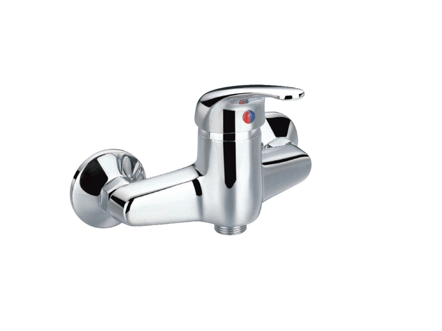 Miscelatore Doccia Esterno Attacco 1/2" Con Duplex E Set Doccia Duemmeggi Gamma Installazione Muro Parete 2 Fori 1 Leva Manopola Monocomando 1 Via Meccanico Stile Moderno Classico Contemporaneo Materiale Ottone Finitura Cromata Made in Italy Garanzia 5 An