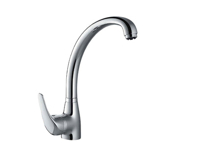 Miscelatore Lavello Con Corpo A Bottiglia E Bocca Girevole Duemmeggi Gamma Ottone Finitura Cromata Made in Italy Garanzia 5 Anni