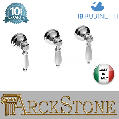 Doccia ad incasso tradizionale a due vie con deviatore marca IB rubinetti modello Hermes Elle rubinetteria rubinetto ottone cromato bagno casa fontana finitura cromo rivenditore autorizzato campania arredo qualità garanzia 10 anni made in italy azienda 