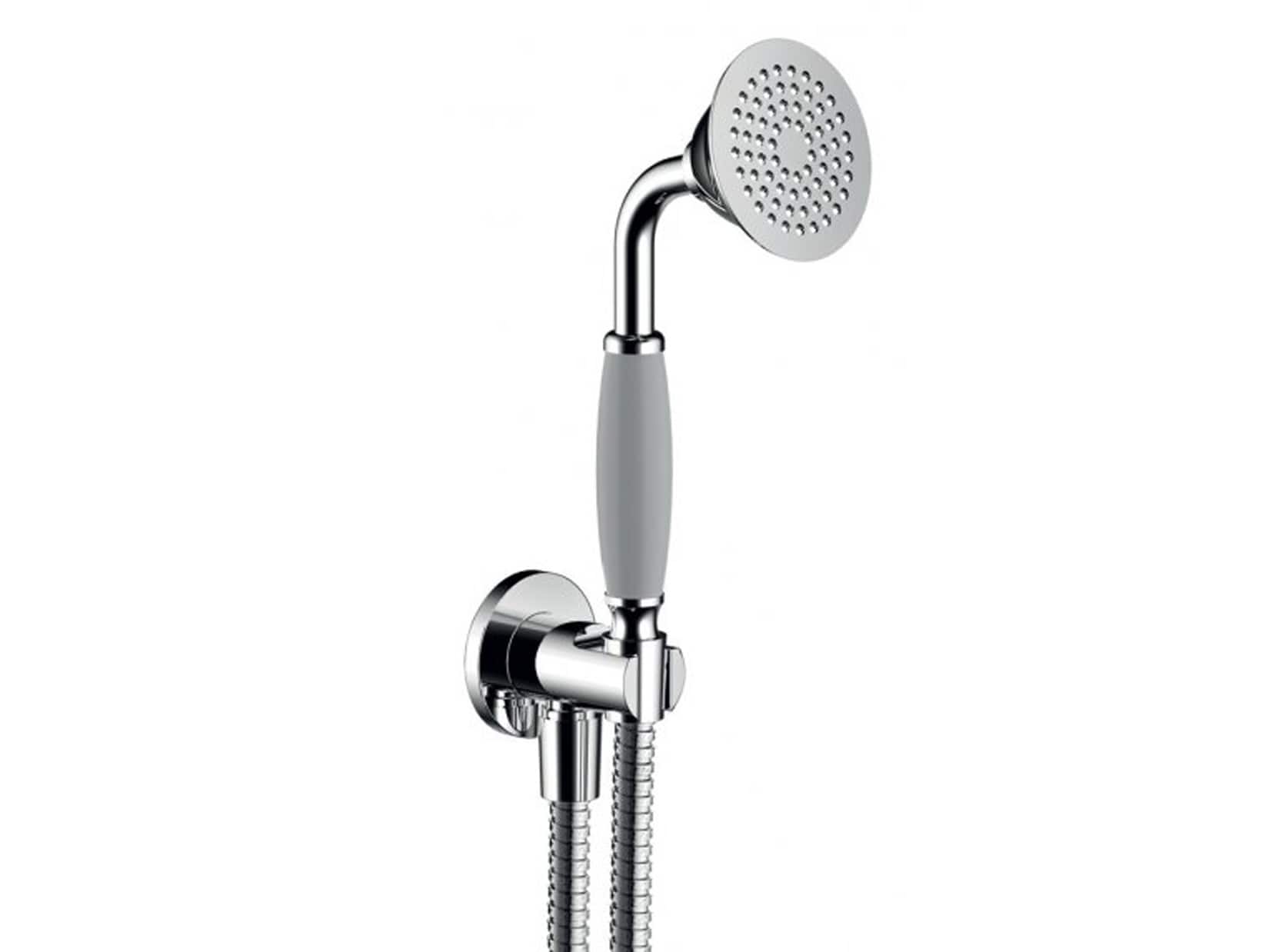 IB Rubinetti SHOWER & CO Duplex Hermes Presa Tonda Doccetta Tonda Monogetto Flessibile Stile Classico Materiale Ottone Finitura Cromata