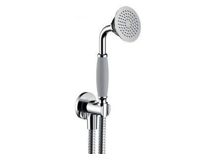 IB Rubinetti SHOWER & CO Duplex Hermes Presa Tonda Doccetta Tonda Monogetto Flessibile Stile Classico Materiale Ottone Finitura Cromata