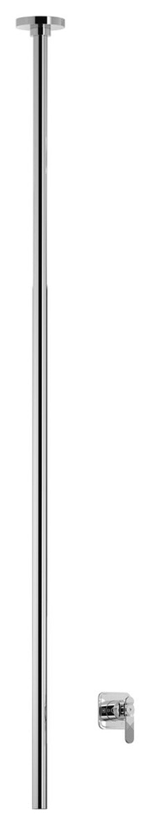 Miscelatore lavabo marca IB Rubinetti modello Bold Lever Flat finitura ottone cromato soffitto bocca comando remoto incluso rubinetto rubinetteria fontana mix acqua casa bagno rivenditore autorizzato campania napoli garanzia 10 anni qualità made in italy