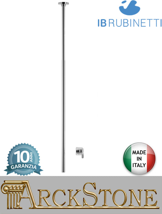 Miscelatore lavabo marca IB Rubinetti modello Bold Lever Flat finitura ottone cromato soffitto bocca comando remoto incluso rubinetto rubinetteria fontana mix acqua casa bagno rivenditore autorizzato campania napoli garanzia 10 anni qualità made in italy