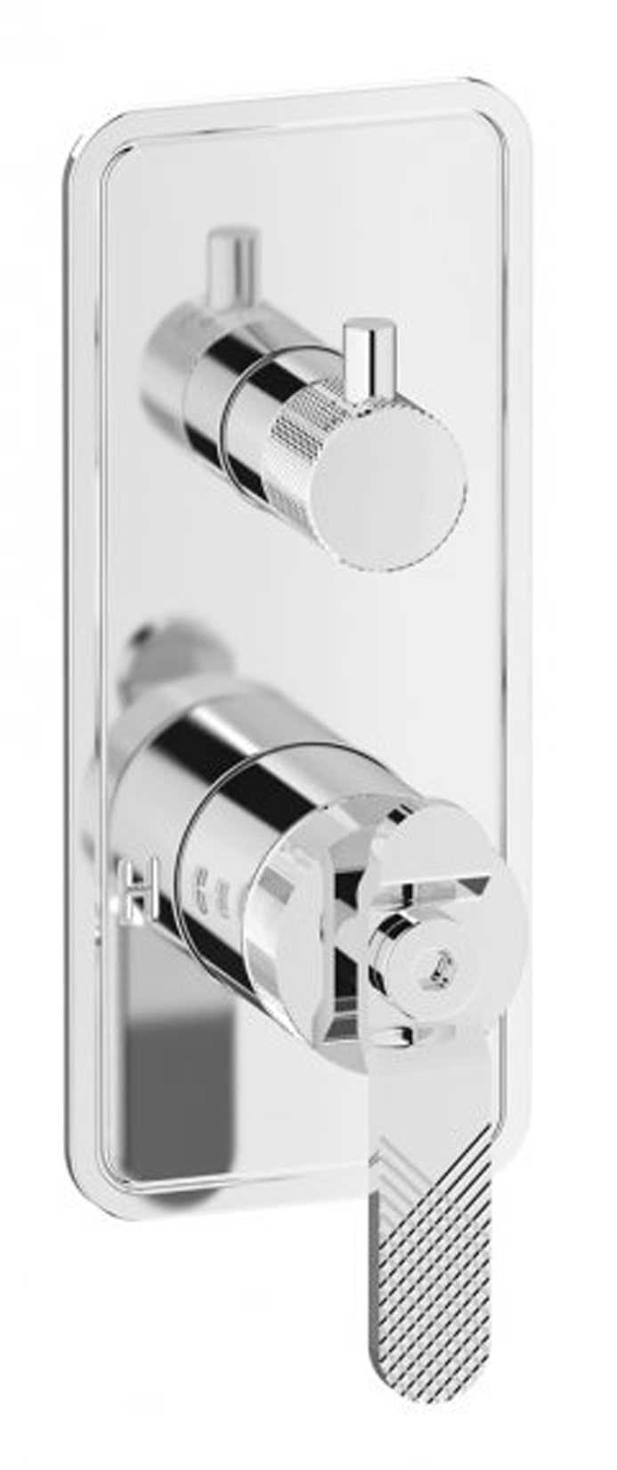 Miscelatore doccia marca IB Rubinetti modello Bold Lever Flat finitura ottone cromato incasso parete tre vie deviatore muro rubinetteria arredo bagno cromo azienda mix acqua rivenditore autorizzato campania napoli garanzia 10 anni qualità made in italy