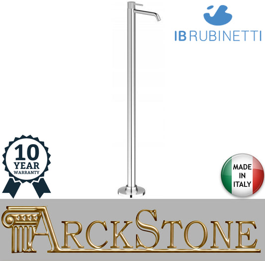 Miscelatore Lavabo Da Terra A Colonna IB Rubinetti Industria Materiale Ottone Finitura Cromata