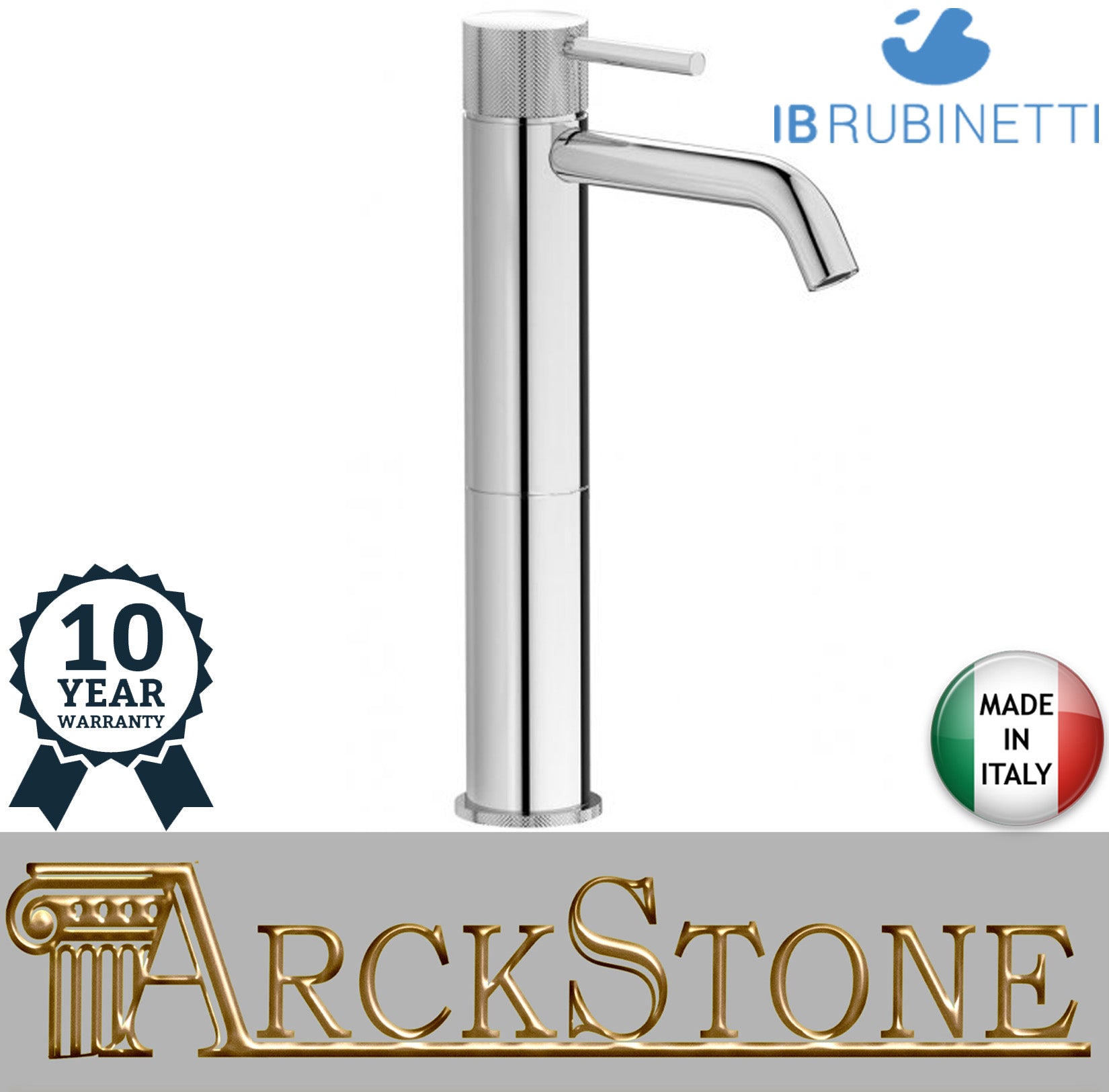 Miscelatore Lavello Monoforo IB Rubinetti Industria Materiale Ottone Finitura Cromata