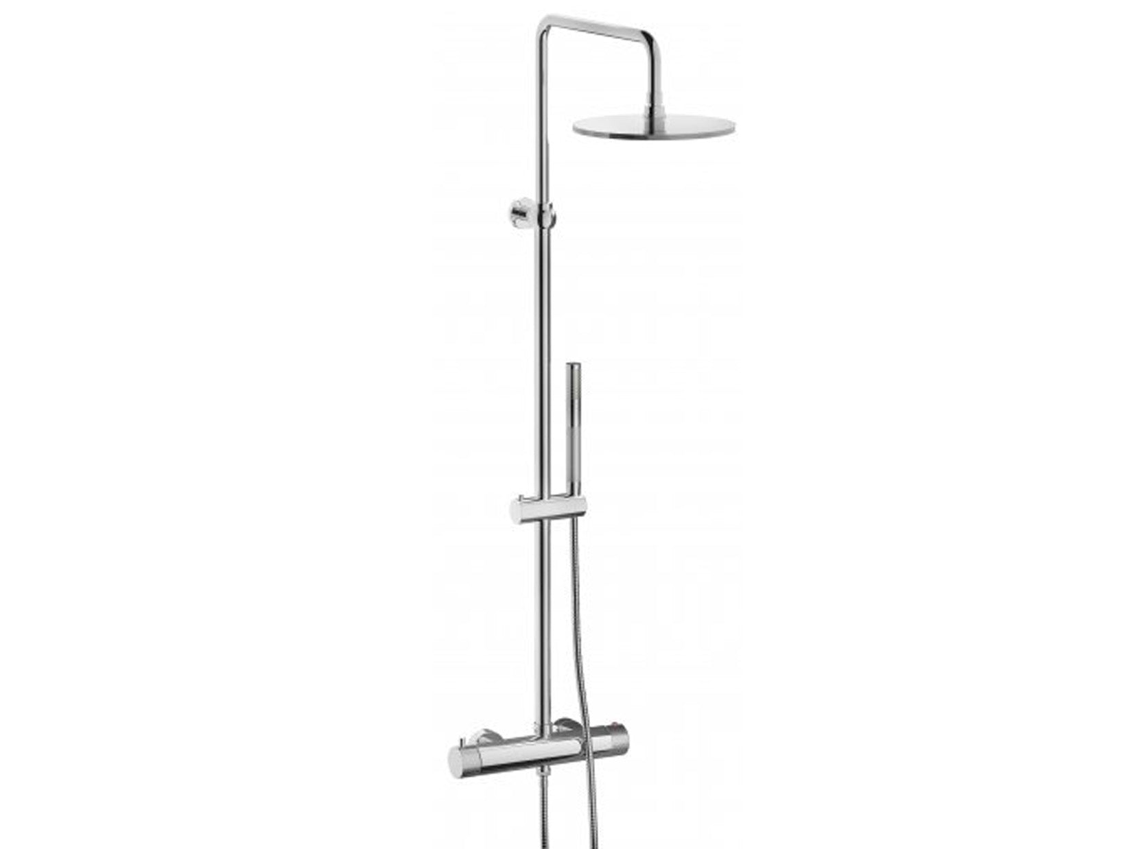 Colonna Doccia Completo Di Miscelatore Kit Doccia Soffione IB Rubinetti Industria Materiale Ottone Finitura Cromata