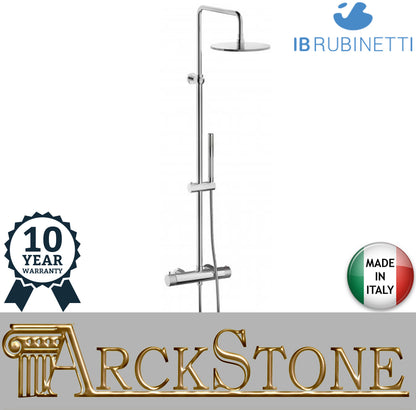 Colonna Doccia Completo Di Miscelatore Kit Doccia Soffione IB Rubinetti Industria Materiale Ottone Finitura Cromata