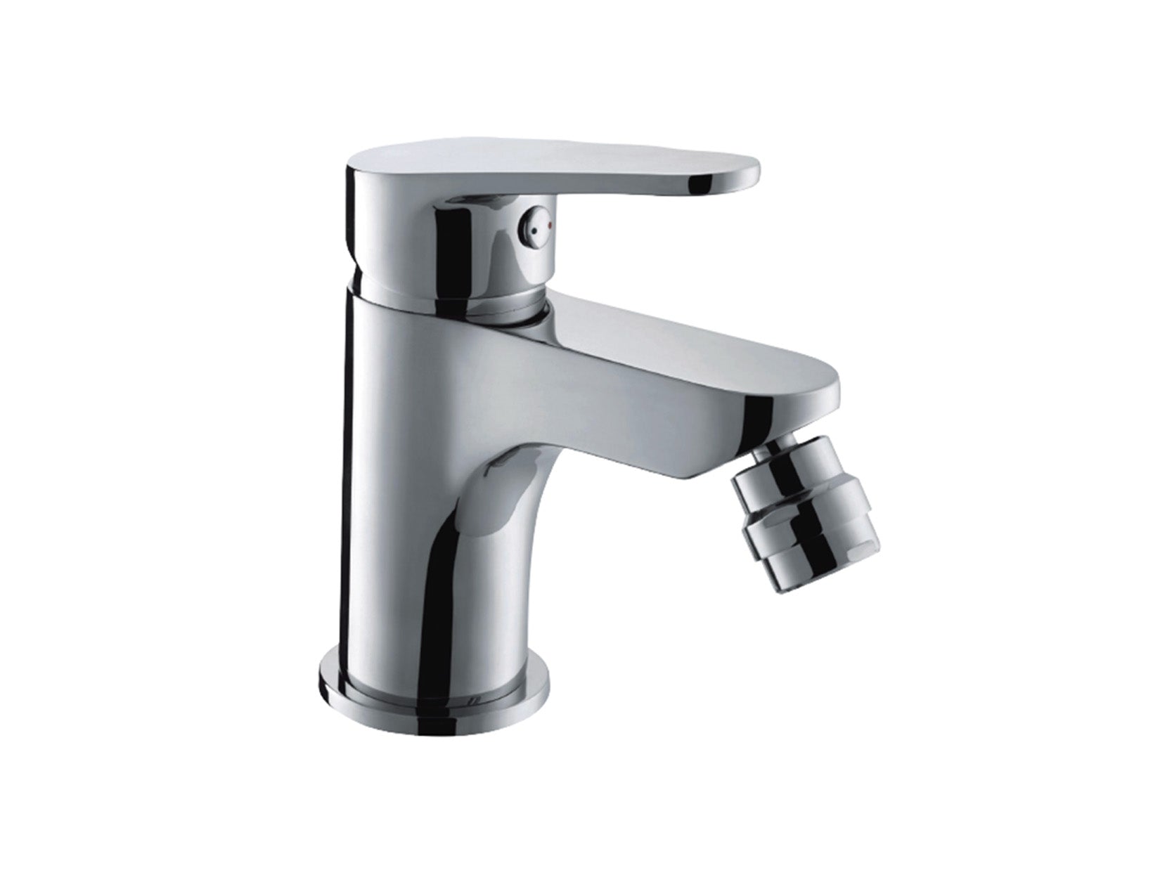 Miscelatore Bidet Con Piletta Scarico Automatico 1" 1/4" Duemmeggi Sky Installazione Appoggio Monoforo 1 Foro 1 Leva Manopola Monocomando Stile Moderno Ottone Finitura Cromata Made in Italy Garanzia 5 Anni