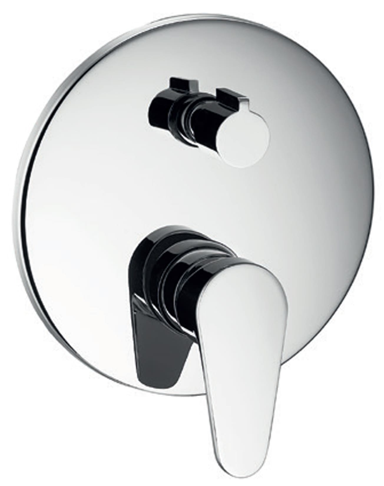 Miscelatore Incasso Doccia Con Deviatore Piastra Lusso Meccanico Duemmeggi Sky Installazione Muro Parete 2 Vie 2 Fori Meccanico 1 Leva Monocomando Stile Moderno Materiale Ottone Finitura Cromata Made in Italy Garanzia 5 Anni