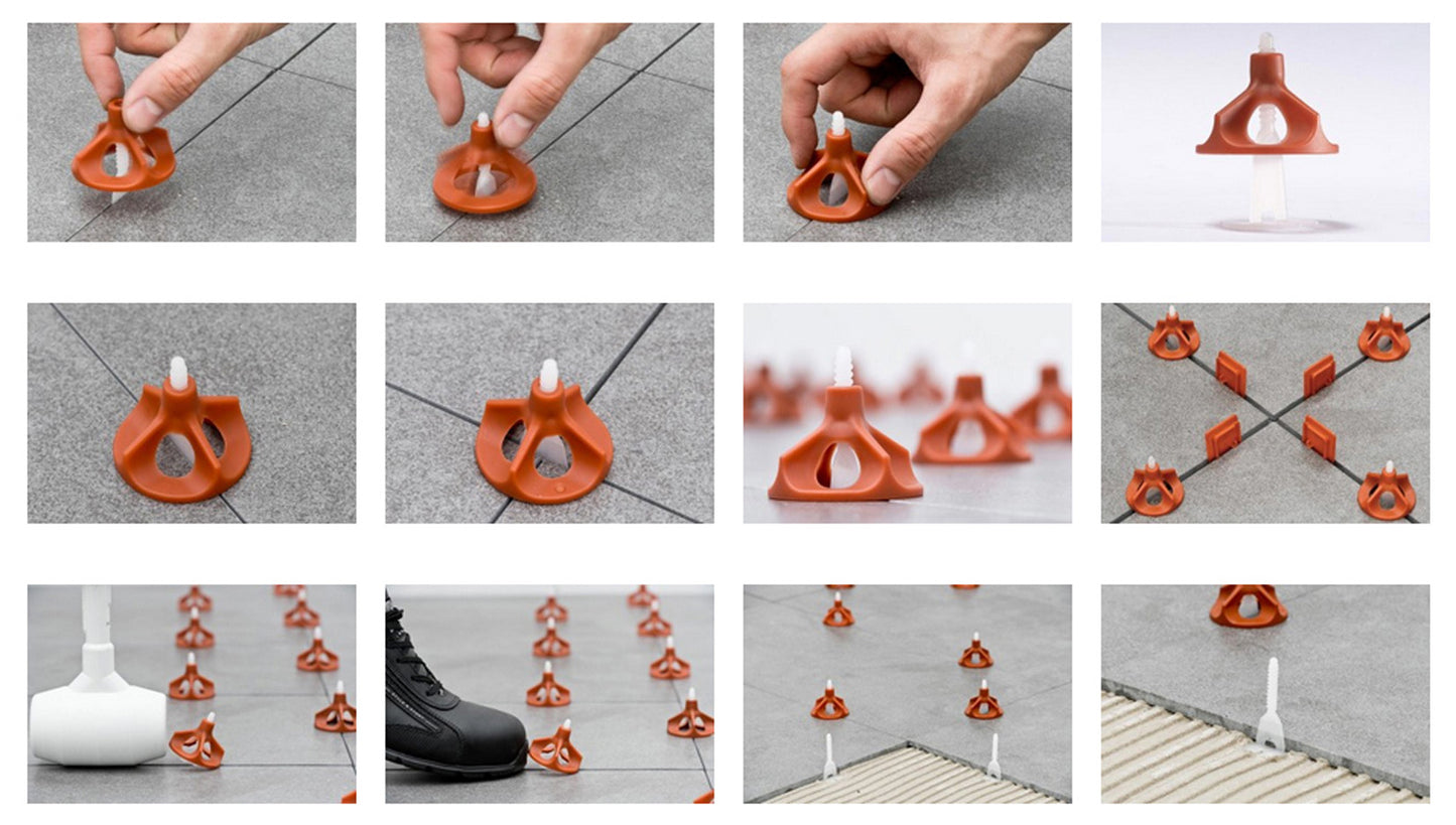 Raimondi Levelling System RLS 300 Viti Basi Vite per piastrelle con Altezza da 3 a 15 mm e per Fuga da 1 mm 