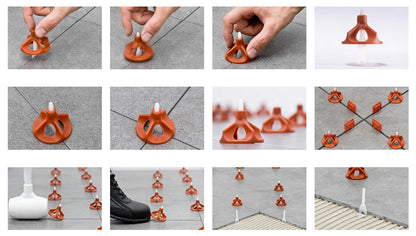 Raimondi Levelling System RLS 300 Viti Basi Vite per piastrelle con Altezza da 3 a 15 mm e per Fuga da 1 mm 