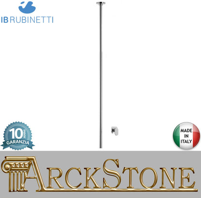 Miscelatore bocca da soffitto alimentata con comando remoto incluso marca IB rubinetti modello K2 rubinetteria rubinetto ottone cromato bagno casa parete fontana finitura cromo rivenditore autorizzato campania arredamento garanzia 10 anni azienda