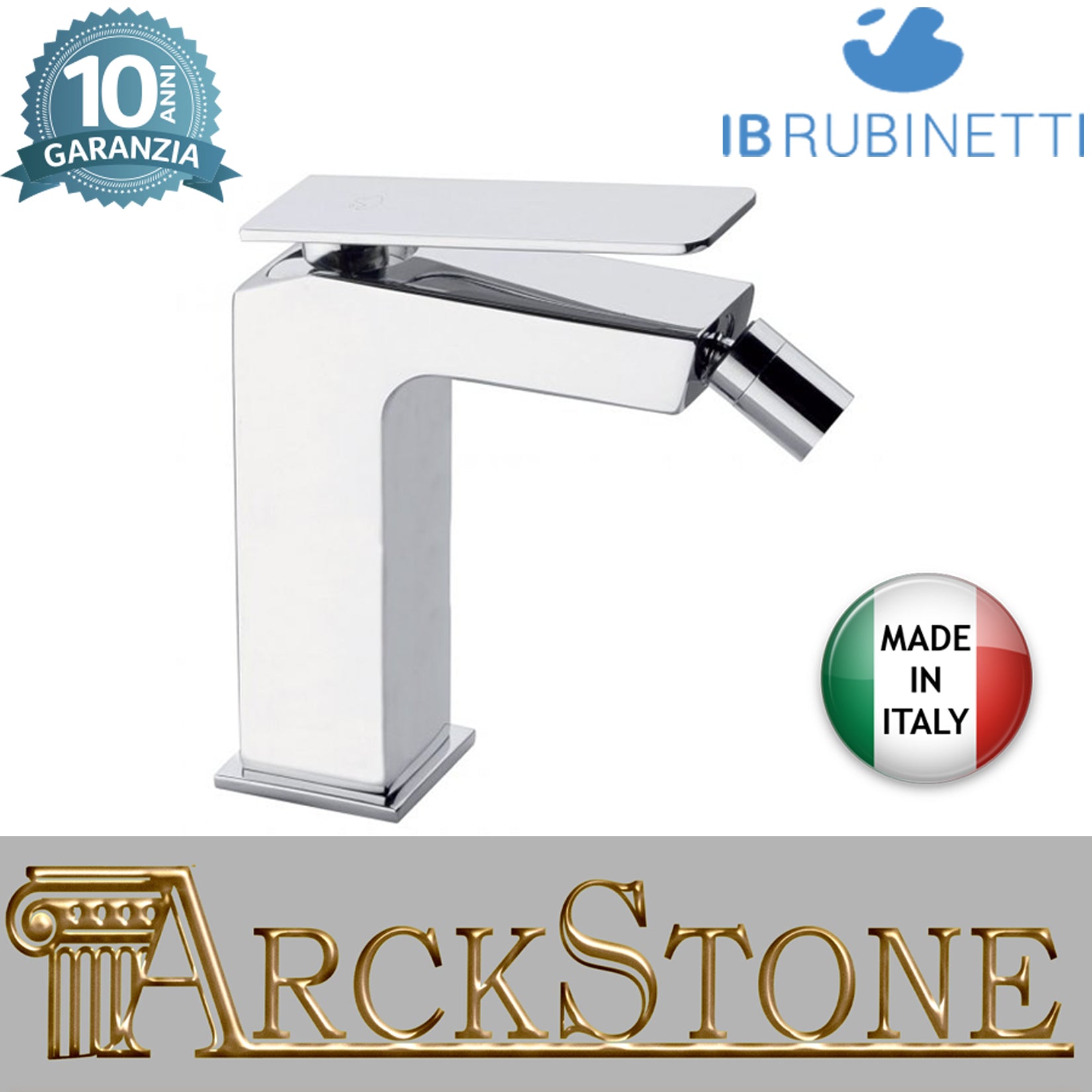 Miscelatore bidet completo di piletta di scarico Click-Clack marca IB rubinetti modello K3 rubinetteria rubinetto ottone cromato bagno casa parete fontana finitura cromo rivenditore autorizzato campania arredamento garanzia 10 anni azienda certificata