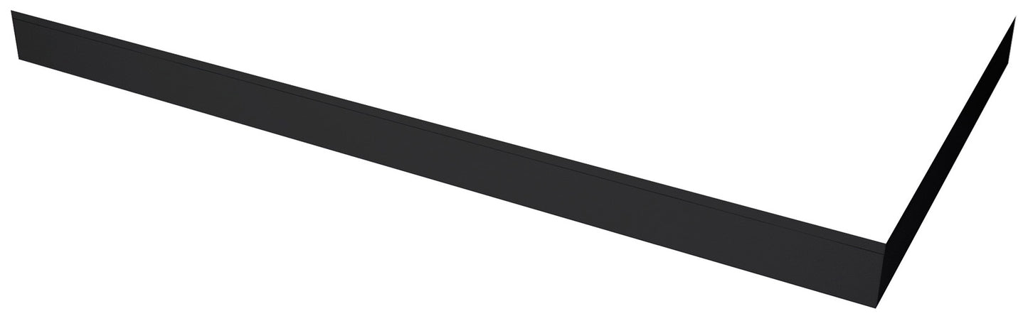 Novellini Novosolid Kit Pannelli Alzata Per Piatto Doccia Materiale Resina Colore Nero Opaco Solo Per Installazione Ad Angolo 1 Pannello Frontale 100 cm 1 Laterale 100 cm Altezza 11 cm 