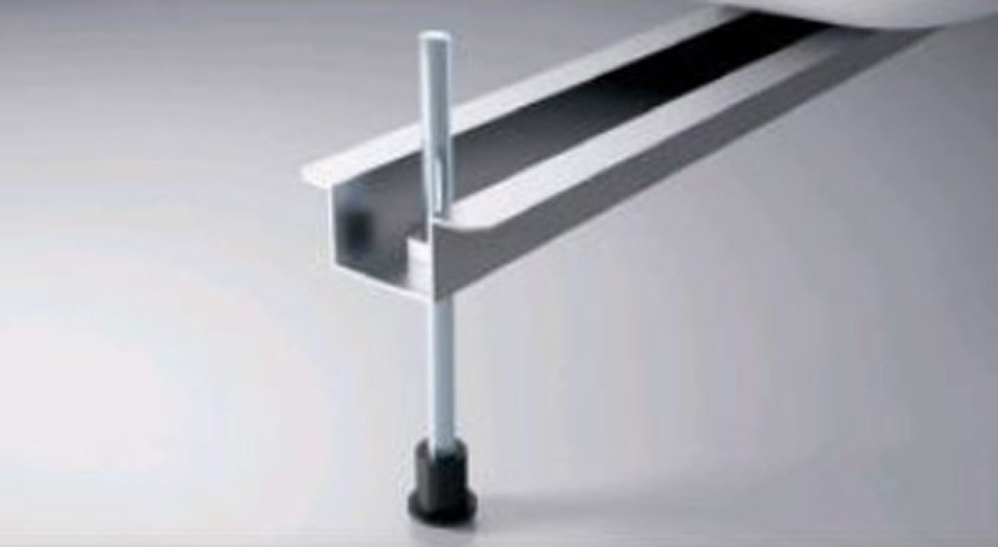 Novellini Kit Piedini Regolabili con profili alluminio lunghi 620 mm per Vasche da Bagno 