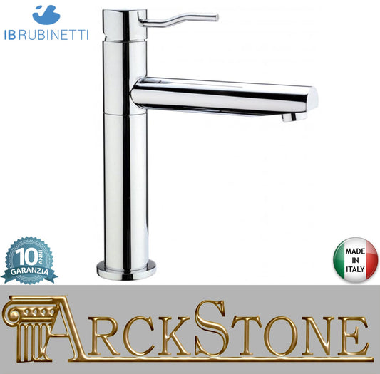 IB Rubinetti KUSASI Miscelatore Lavello Standard Appoggio Monoforo Monocomando Stile Moderno Materiale Ottone Finitura Cromata