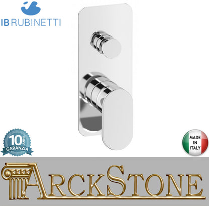 Miscelatore doccia incasso due vie completo marca IB rubinetti modello LoveMe rubinetteria rubinetto ottone cromato bagno fontana finitura cromo rivenditore autorizzato campania arredamento garanzia 10 anni made in italy azienda certificata qualità