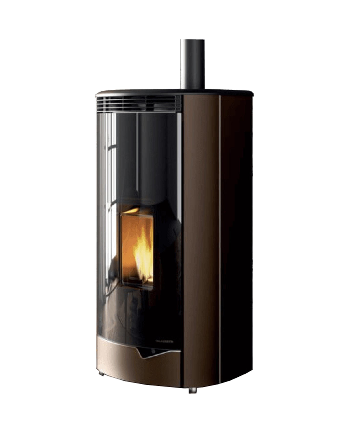 Stufa Pellet Aria Ventilata Ecofire Ermetica Palazzetti Marianne 9 US Potenza 9,1 kW Moka