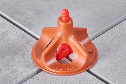 Raimondi RLS Levelling System 300 Viti Basi Forma a Croce + Per X Per Piastrelle Con Spessore Altezza da 5 a 15 mm e Fuga da 3 mm