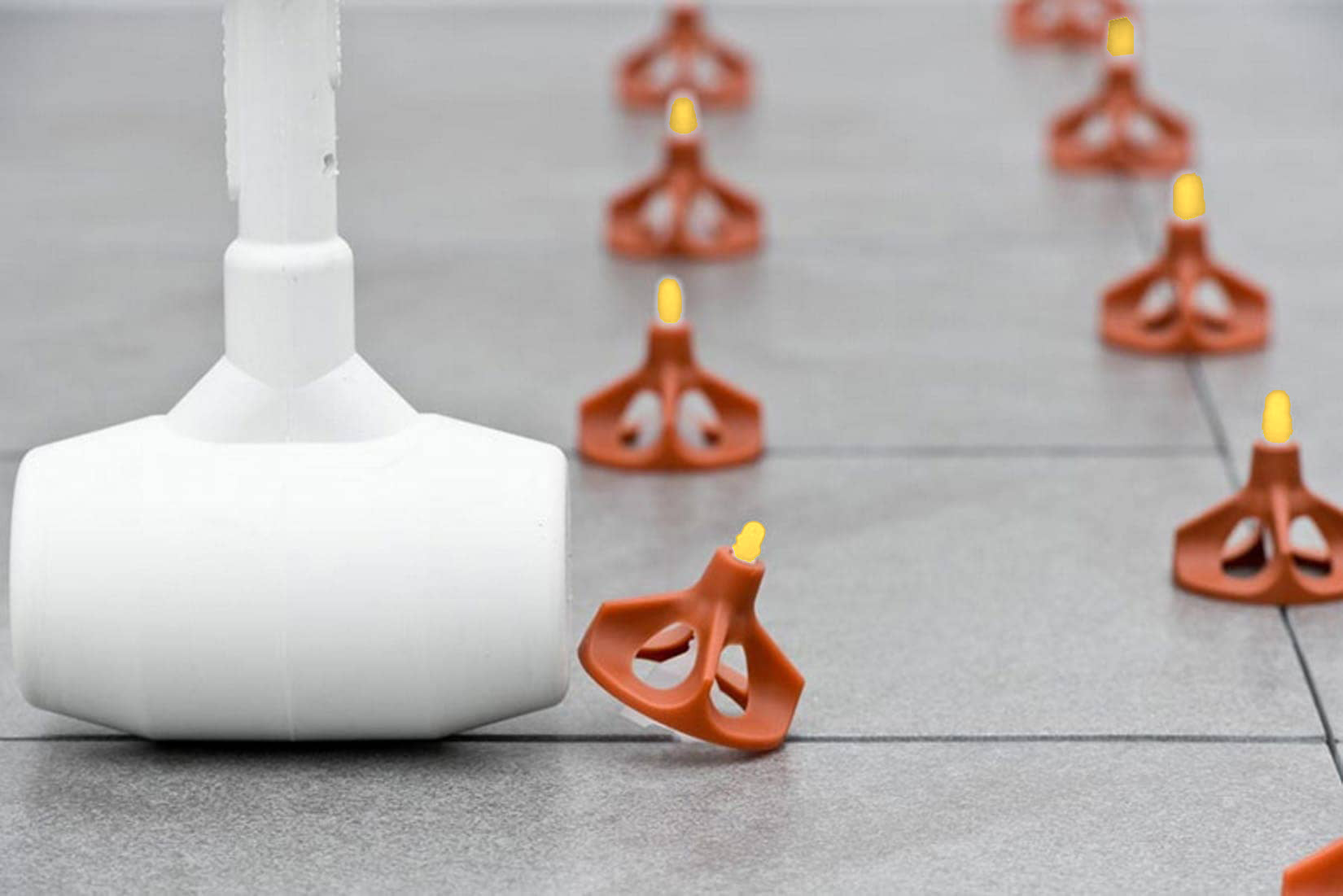 Raimondi RLS Levelling System 3000 Viti Basi Flat Piatta Forma Meno - Per Piastrelle Con Spessore Altezza da 3 a 15 mm e Fuga da 2 mm