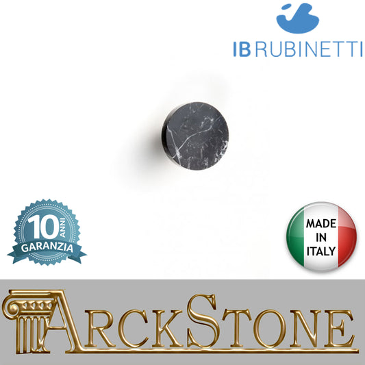 Gancio a parete marca IB rubinetti modello Marmo finitura Marmo nero Marquina rivenditore autorizzato vassoio parete accessori bagno arredamento campania garanzia 10 anni azienda certificata made in italy