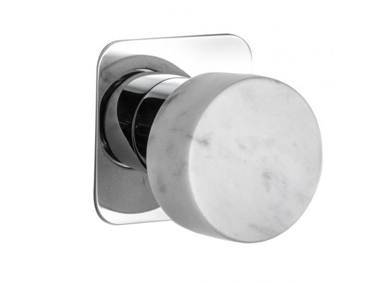 Miscelatore doccia incasso a una via con marmo bianco Carrara marca IB rubinetti modello Marmo rubinetteria rubinetto ottone cromato bagno fontana finitura cromo rivenditore autorizzato campania arredamento qualità made in italy garanzia 10 anni azienda